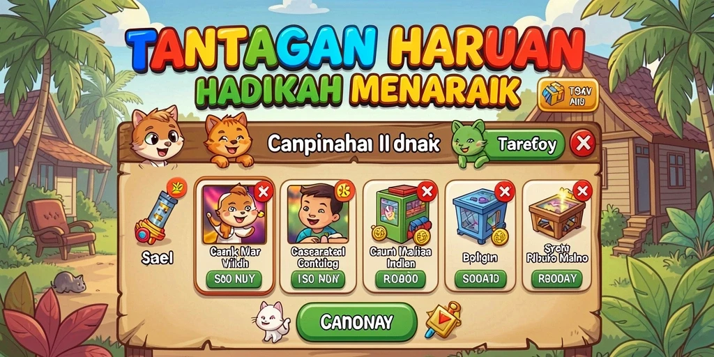 Screenshot menunjukkan karakter utama dalam aksi seru.