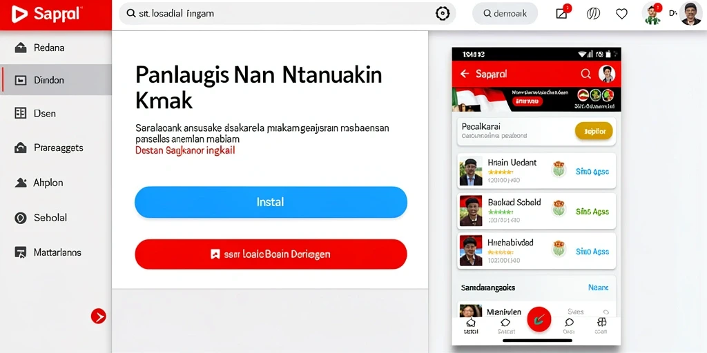 Tampilan antarmuka yang user-friendly.