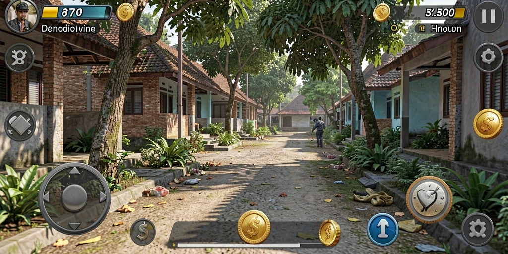 Tampilan permainan yang menarik dan mudah dimengerti.